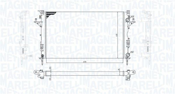 Радіатор основний Magneti Marelli 350213185800 ціна, від 56.74 USD